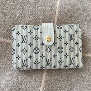 Louis Vuitton Vintage Ivory Denim Wallet